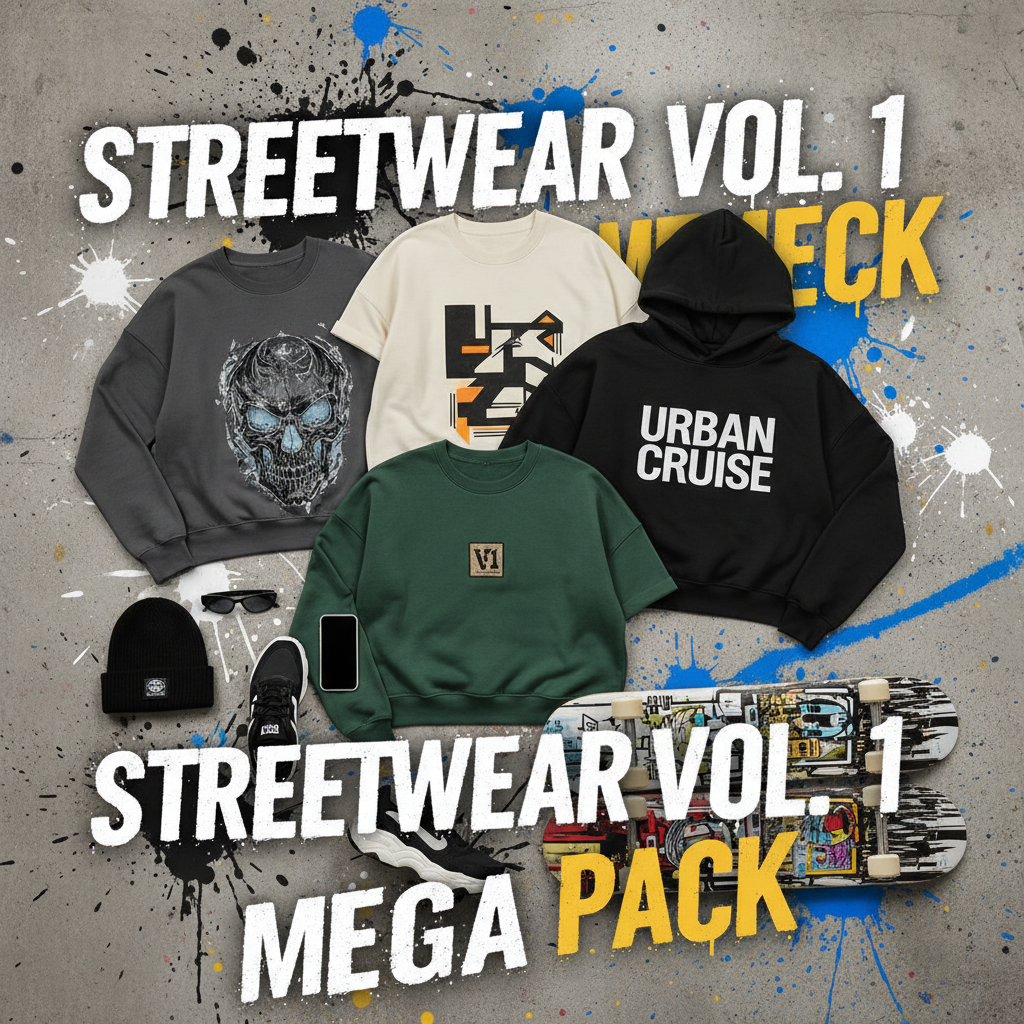 Streetwear Mockup Vol. 1 — Mega Pack